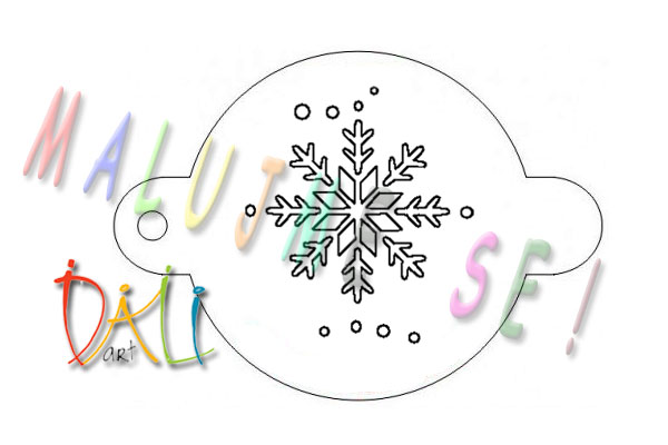 Facepainting Stencil Snowflake 2 051